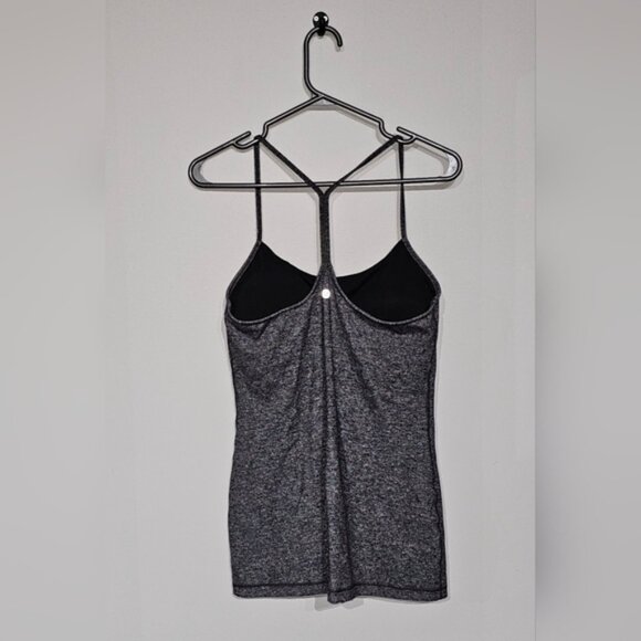 Lululemon Power Pose Tank Heathered Black Size 10 - Picture 13 of 15